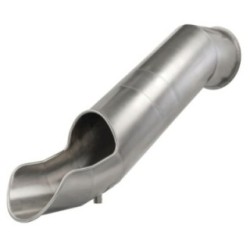 Rampa tobogán tubular de acero INOX