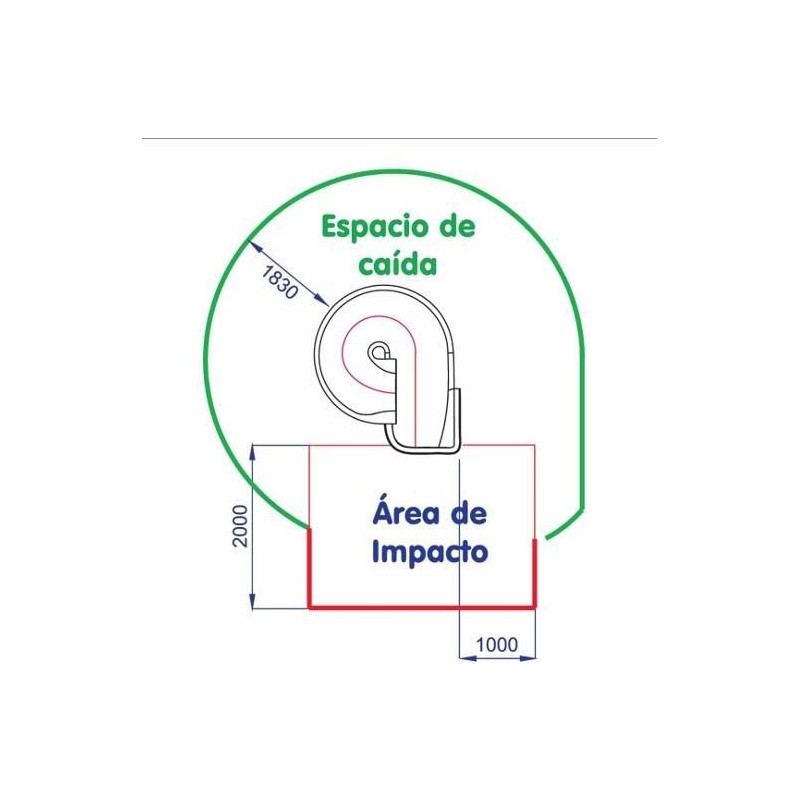 Rampa de tobogán Espiral Helios 200