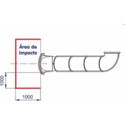 Rampa de tobogán de tubo Codo