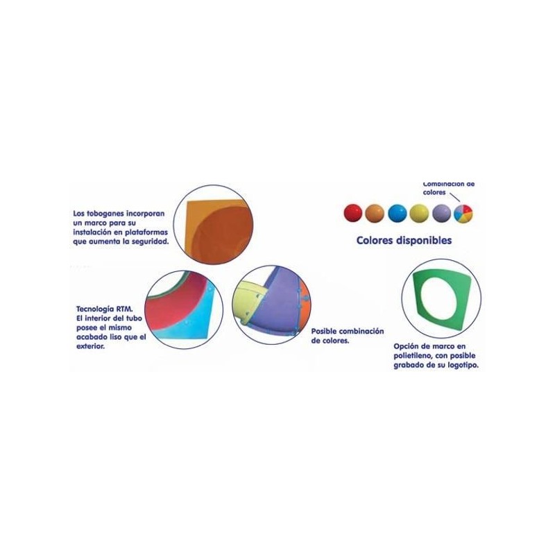 Rampa de tobogán de tubo Codo