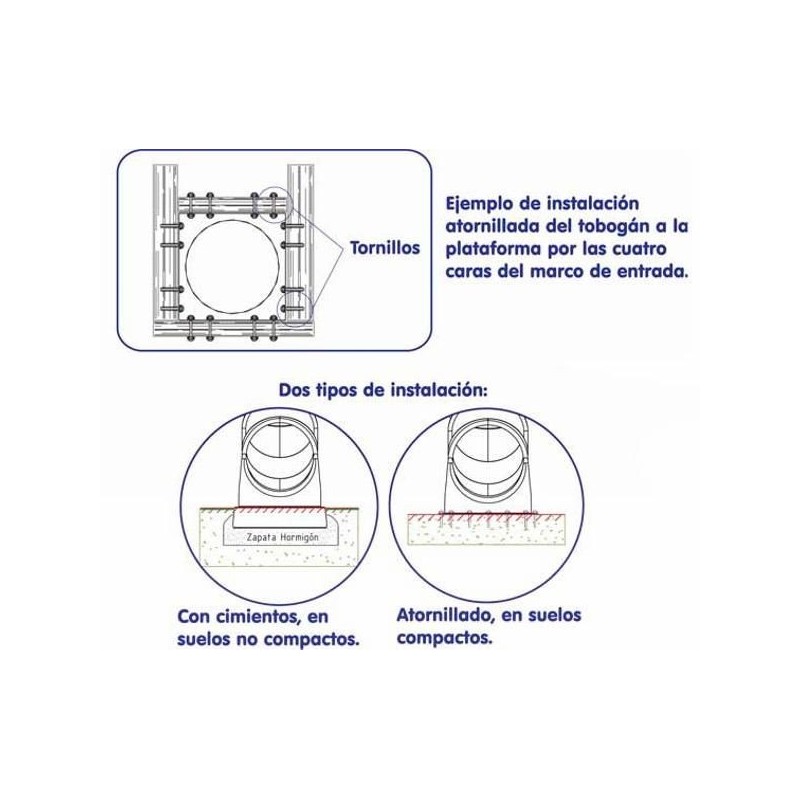 Rampa de tobogán de tubo Codo