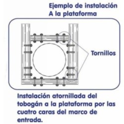 Rampa de escorrega de tubo Espiral 250
