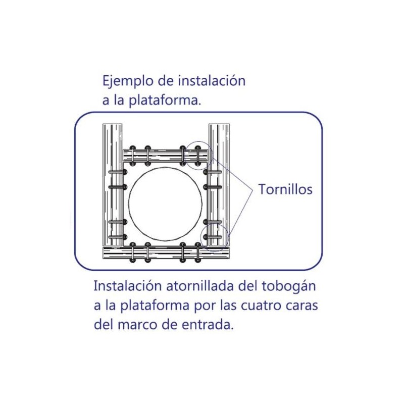 Rampa de tobogan de tub Espiral 300