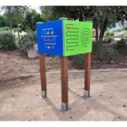 Torre de 4 panells lúdics per a persones grans