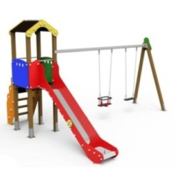 Parc infantil TOKIO amb gronxador doble