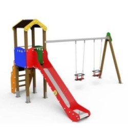 Parc infantil TOKIO amb gronxador doble