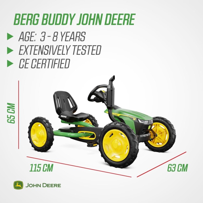 Tractor de pedales BERG Buddy JOHN DEERE