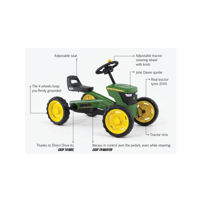 Coche de pedales BERG Buzzy JOHN DEERE