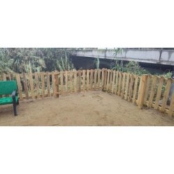 Valla de madera MASGAMES 100 PLUS (lamas 21 mm grosor y altura 100 cm)