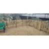 Valla de madera MASGAMES 100 PLUS (lamas 21 mm grosor y altura 100 cm)