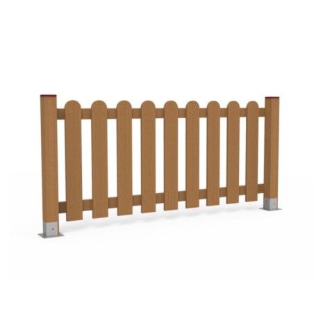 Valla de MADERA TINTADA