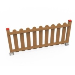 Valla de MADERA TINTADA