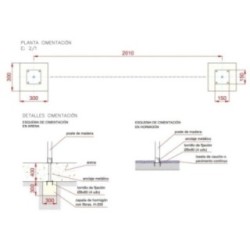 Valla de MADERA TINTADA