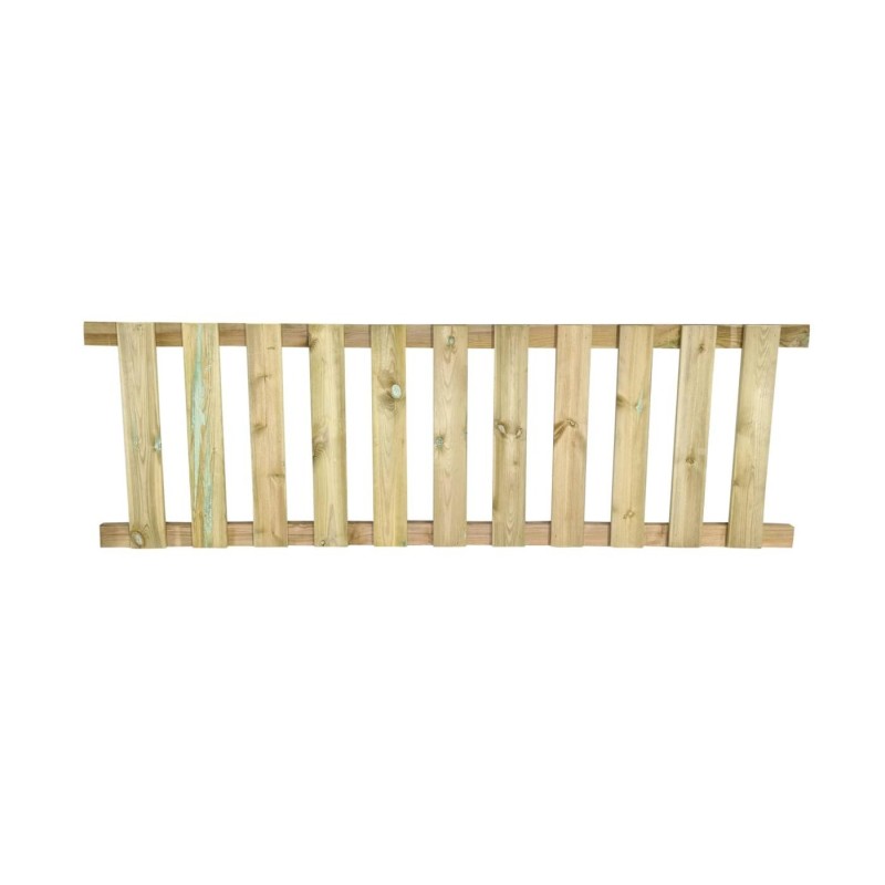 Valla de madera MASGAMES RECTA 80 (lamas 15 mm grosor y altura 80 cm)