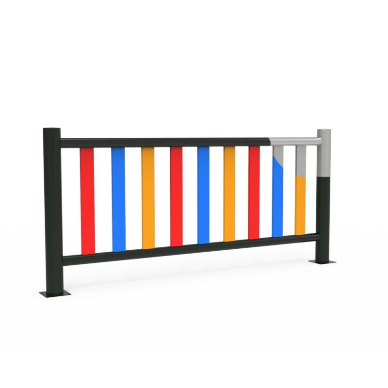 Valla metálica galvanizada y lacada