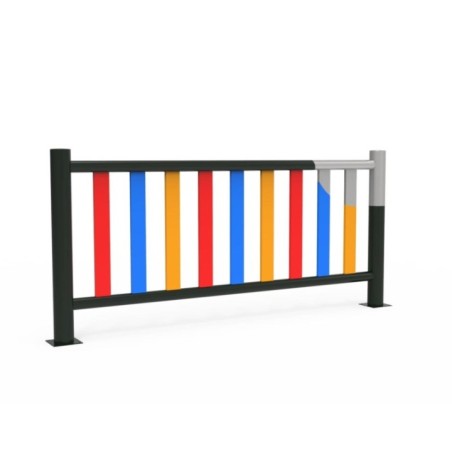 Valla metálica galvanizada y lacada