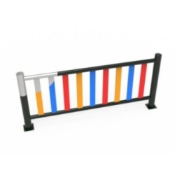 Valla metálica galvanizada y lacada