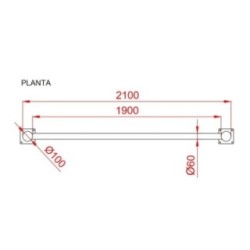 Valla metálica galvanizada y lacada