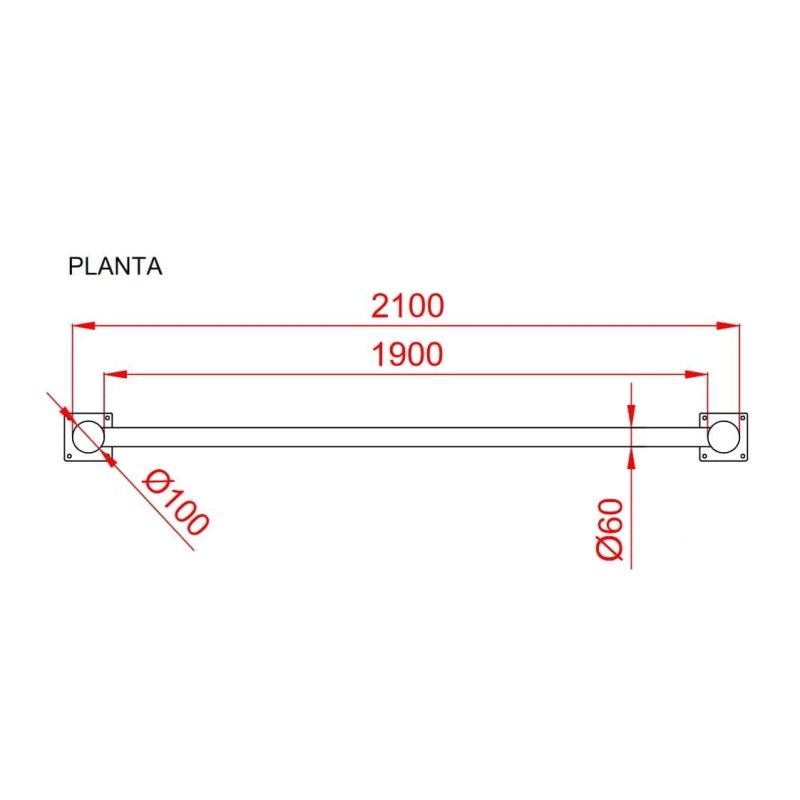 Valla metálica galvanizada y lacada