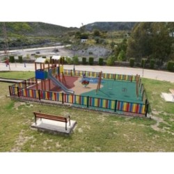 Valla metálica galvanizada y lacada