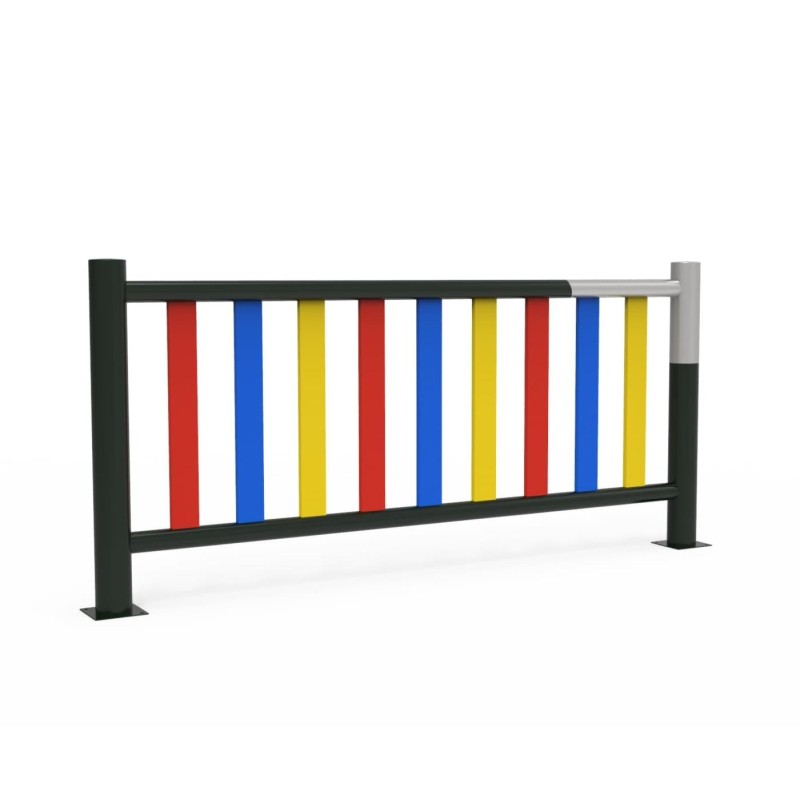 Valla Metálica Lacada y Galvanizada con Lamas de PEHD