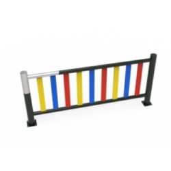 Valla Metálica Lacada y Galvanizada con Lamas de PEHD