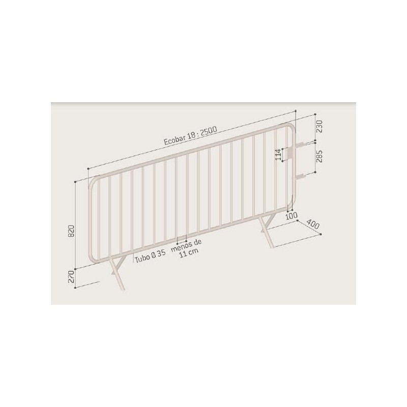 Tanca galvanitzada ECOBAR 18