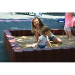 Perímetro de caucho para arenero