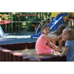 Perímetro de caucho para arenero