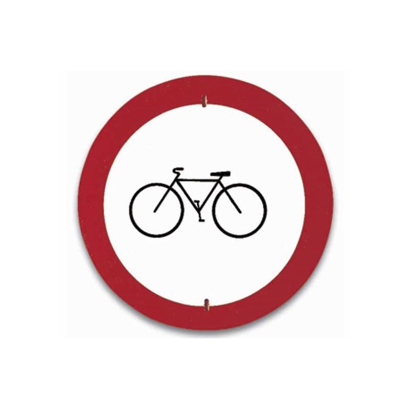 Señal de entrada prohibida a bicicletas
