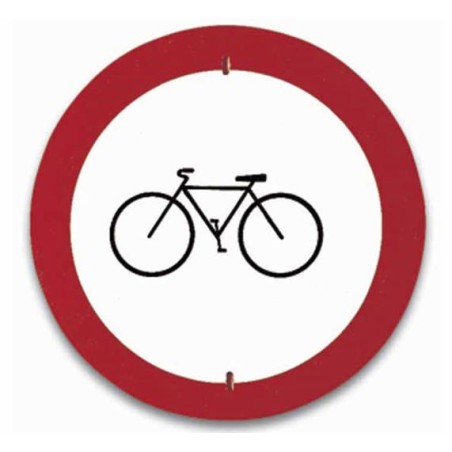 Señal de entrada prohibida a bicicletas
