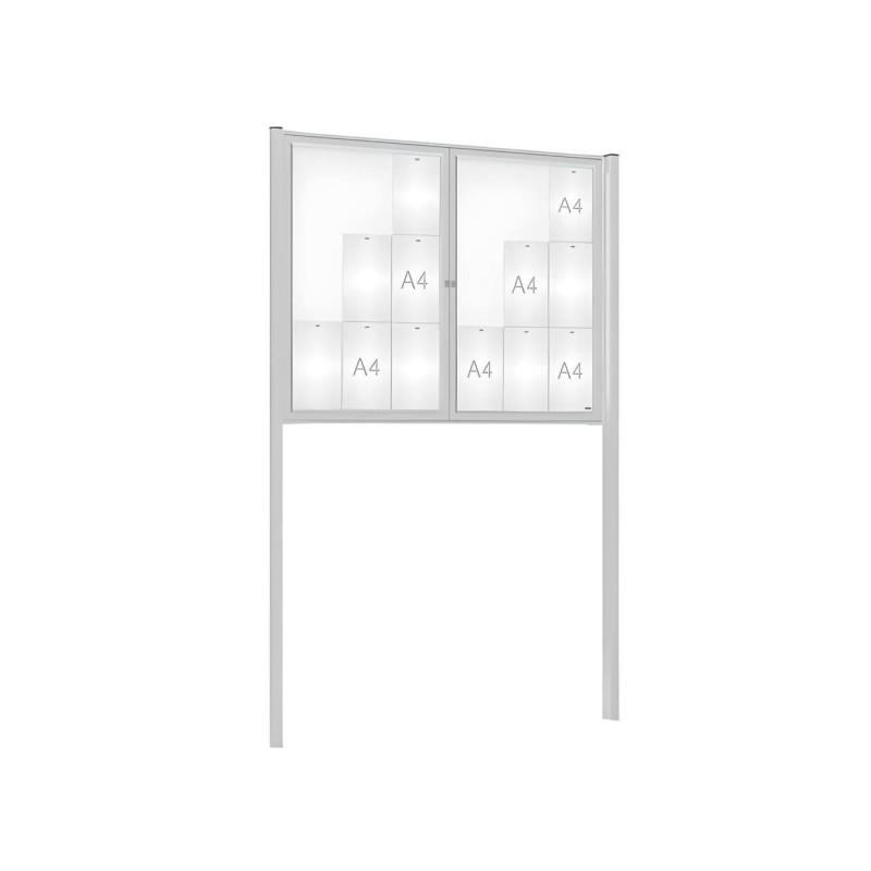 Vitrina de informação exterior tradição