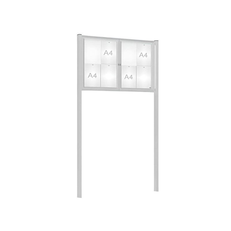 Vitrina de informação exterior tradição