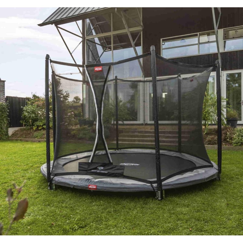 Trampolim BERG InGround Favorit 270 Grey + Rede Comfort