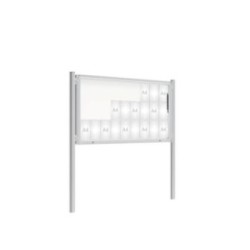 Vitrina de información exterior modelo 2000 con postes