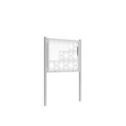 Vitrina de información exterior modelo 2000 con postes