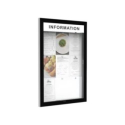 Vitrina exterior Edge espesor 54 mm con pies