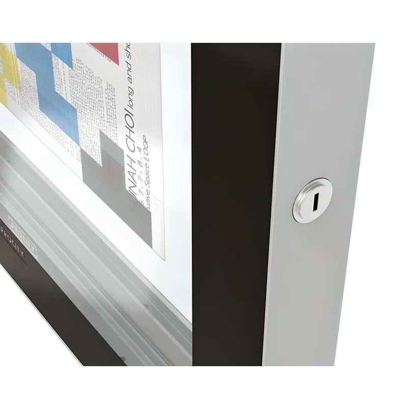 Vitrina exterior Edge gruix 80 mm amb peus