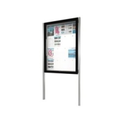 Vitrina exterior Edge gruix 80 mm amb peus