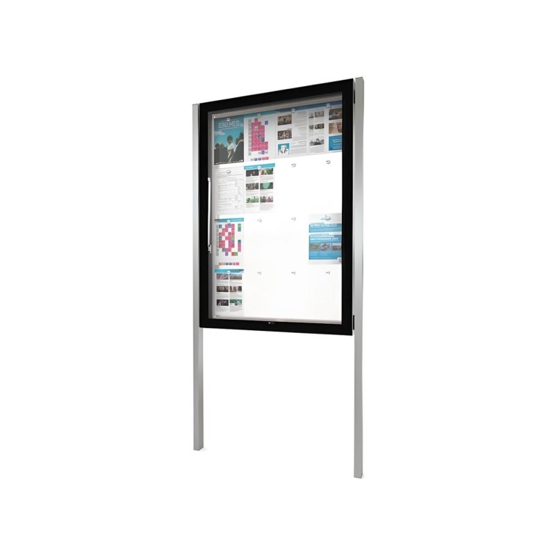 Vitrina exterior Edge gruix 80 mm amb peus