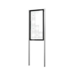 Vitrina exterior Edge gruix 80 mm amb peus