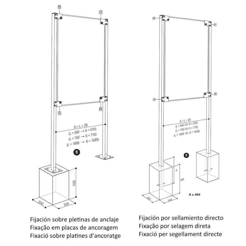 Vitrina exterior pintada Tradición