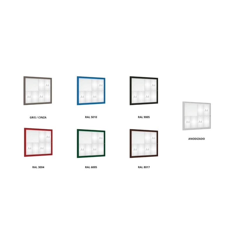 Vitrina exterior pintada Tradición