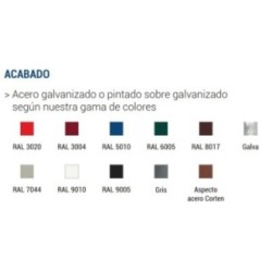 Aparcabicicletas 6 plazas a diferentes alturas (Galvanizado + Pintado)