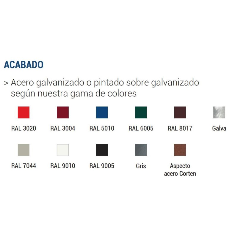 Aparcabicicletas 6 plazas a diferentes alturas (Galvanizado + Pintado)