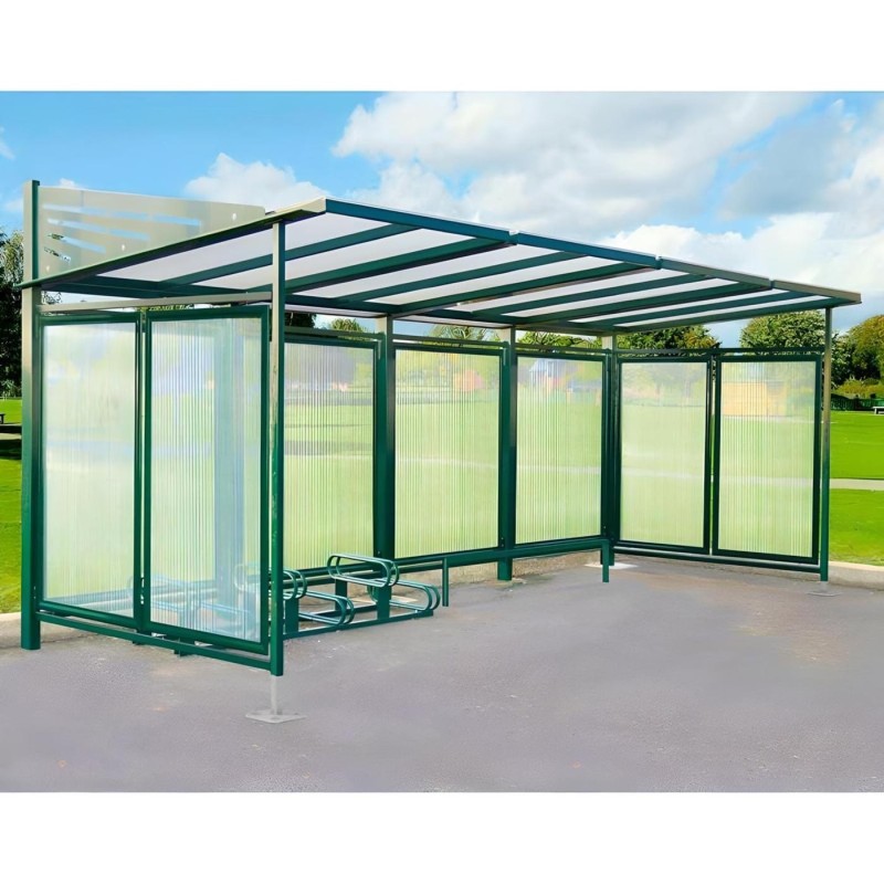 Aparcabicicletas 6 plazas a diferentes alturas (Galvanizado + Pintado)