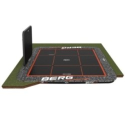Cama elástica BERG Ultim Pro Bouncer FlatGround 5x5 + AeroWall 2x2 BLK&GRY