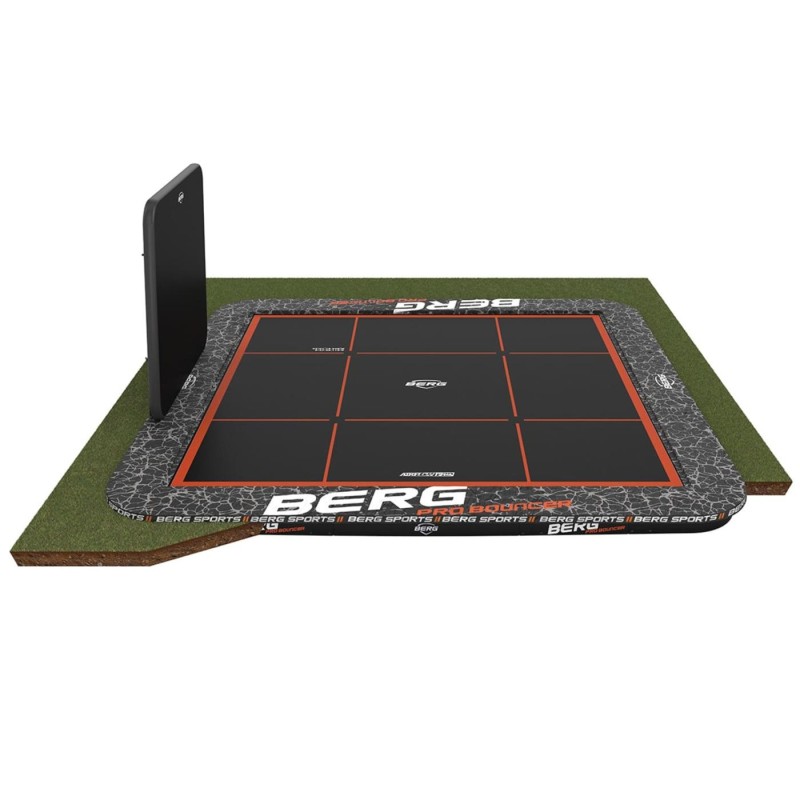 Cama elástica BERG Ultim Pro Bouncer FlatGround 5x5 + AeroWall 2x2 BLK&GRY