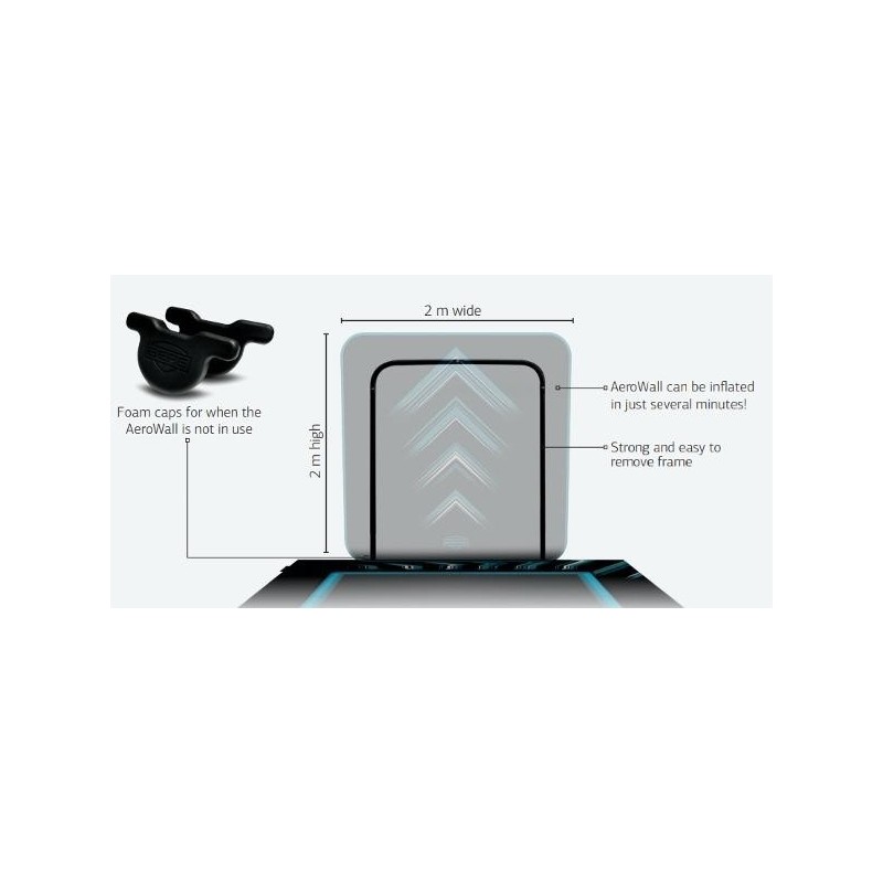 Cama elástica BERG Ultim Pro Bouncer FlatGround 5x5 + AeroWall 2x2 BLK&GRY