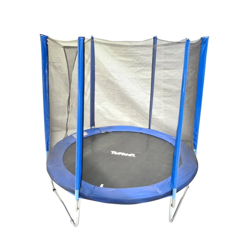 Cama elástica Junior 244 con red y escalera